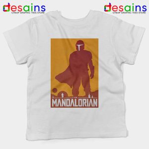 Mandalorian Disney Art Poster White Kids Tshirt Disney Plus Tees