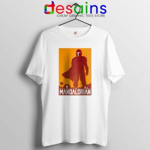 Mandalorian Disney Art Poster White shirt Disney Plus Tee Shirts S-3XL