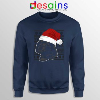 Merry Christmas Vader Navy Sweatshirt Darth Vader Star Wars Sweater