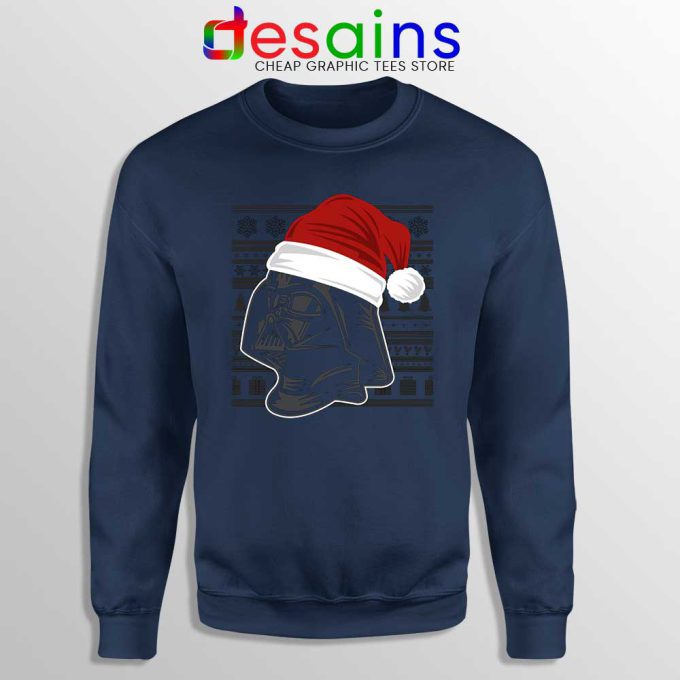Merry Christmas Vader Navy Sweatshirt Darth Vader Star Wars Sweater