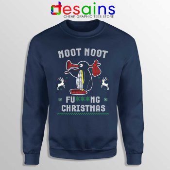 Pingu Noot Noot Christmas Navy Sweatshirt Funny Sweater