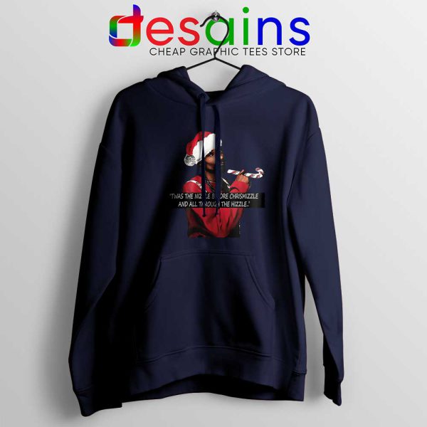 Snoop Dogg on Christmas Navy Hoodie American Rapper Hoodies