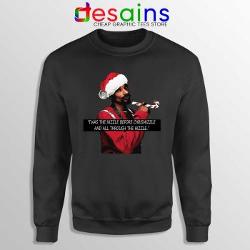 Snoop Dogg on Christmas Sweatshirt American Rapper Sweater
