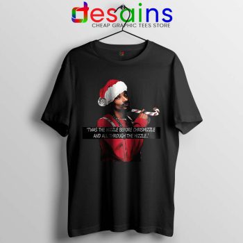 Snoop Dogg on Christmas Tshirt American Rapper Tee Shirts S-3XL