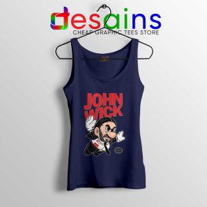 Super John Wick Navy Tank Top Super Mario Wick Tank Tops S-3XL