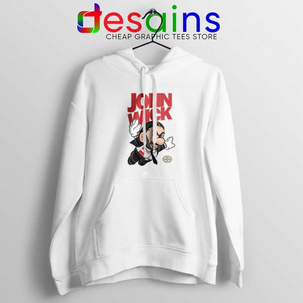 Super John Wick White Hoodie Super Mario Wick Hoodies S-2XL