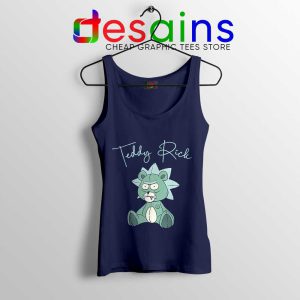 Teddy Rick Sanchez Navy Tank Top Rick and Morty Tank Tops S-3XL