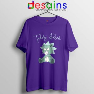 Teddy Rick Sanchez Violet Tshirt Rick and Morty Tee Shirts S-3XL