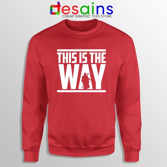 This is the Way Red Sweatshirt The Mandalorian Sweater S-3XL