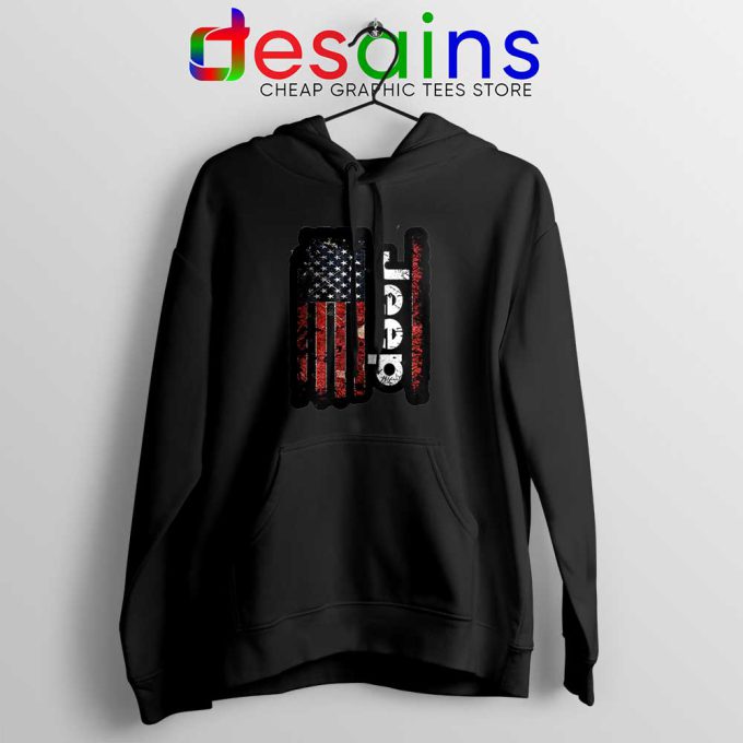 USA Flag Jeep Hoodie