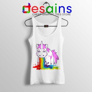 Unicorn I Puke Rainbows Tank Top Funny Unicorns Tank Tops S-3XL