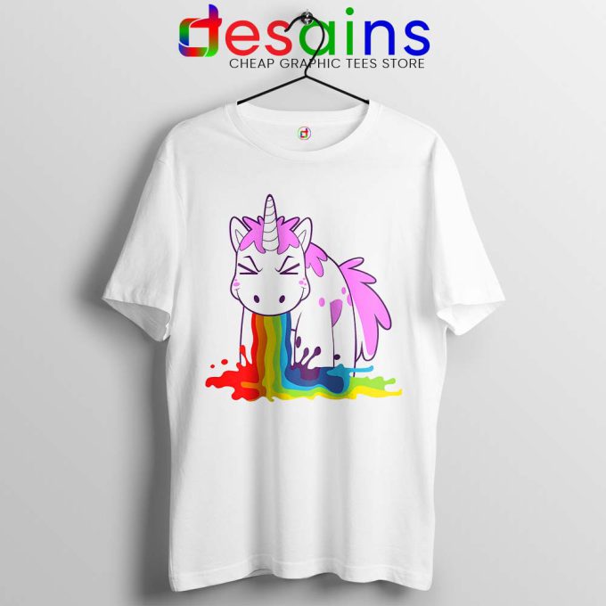 Unicorn I Puke Rainbows Tshirt UnicornS Tee Shirts S-3XL