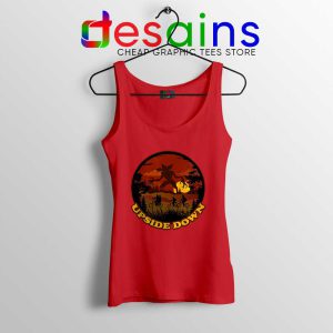 Upside Down Stranger Things Red Tank Top Netflix Tops S-3XL