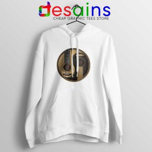 Yin Yang Guitar White Hoodie Acoustic Guitar Hoodies S-2XL