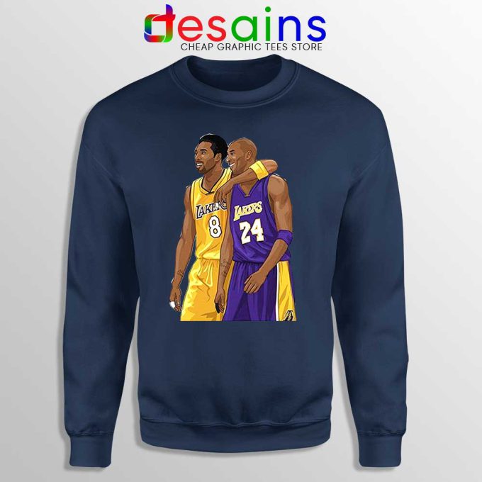 8 and 24 Kobe Costume Navy Sweatshirt RIP NBA Kobe Bryant