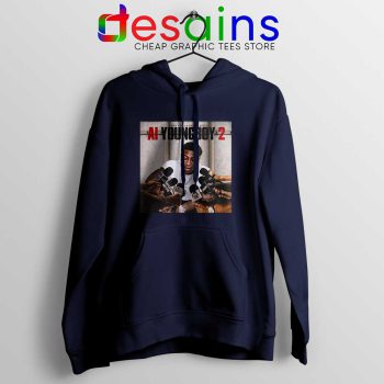 AI YoungBoy 2 Song Navy Hoodie YoungBoy Never Broke Again Hoodies