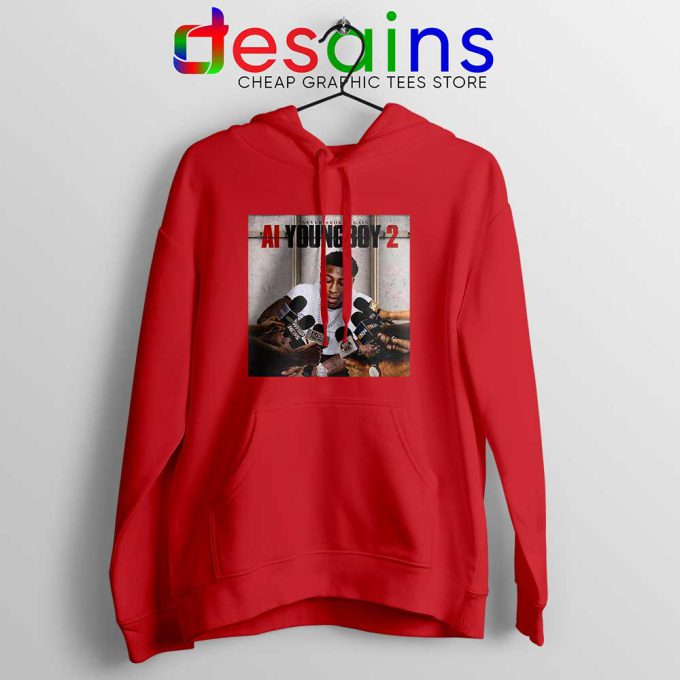 AI YoungBoy 2 Song Red Hoodie YoungBoy Never Broke Again Hoodies