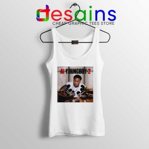 AI YoungBoy 2 Song White Tank Top YoungBoy Never Broke Again Tops