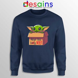 Adopt this Baby Jedi Navy Sweatshirt Baby Yoda Sweaters