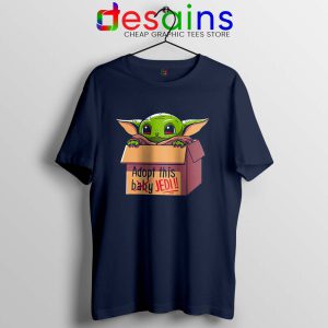 Adopt this Baby Jedi Navy Tshirt Baby Yoda Tee Shirts
