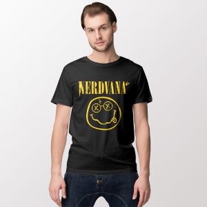 Albums Nerdvana Smiley Tshirt Smells Like Teen Spirit