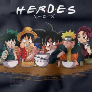 Anime Heroes Friends Parody Unisex Hoodie