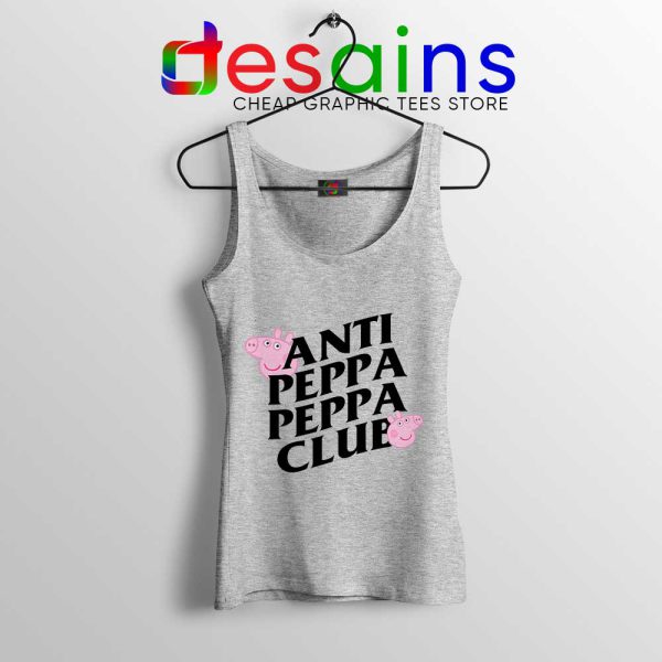 Anti Peppa Peppa Club SPort Grey Tank Top Anti Social Social Club Tops