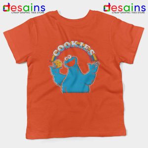 As Long As We Have Cookies Orange Kids Tshirt Funny Cookie Youth