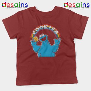 As Long As We Have Cookies Red Kids Tshirt Funny Cookie Youth