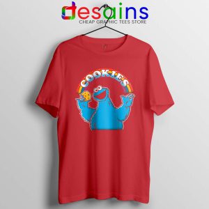 As Long As We Have Cookies Red Tshirt Funny Size S-3XL