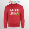 Avocado Queen Sweatshirt Girls Funny Avocado Sweaters S-3XL