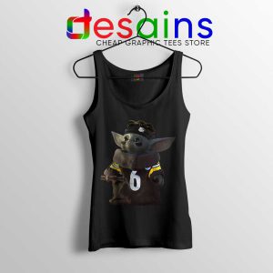 Baby Yoda Pittsburgh Steelers NFL Black Tank Top The Mandalorian Tops