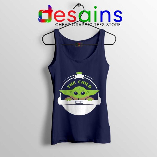 Baby Yoda The Child Pod Navy Tank Top The Mandalorian Tops