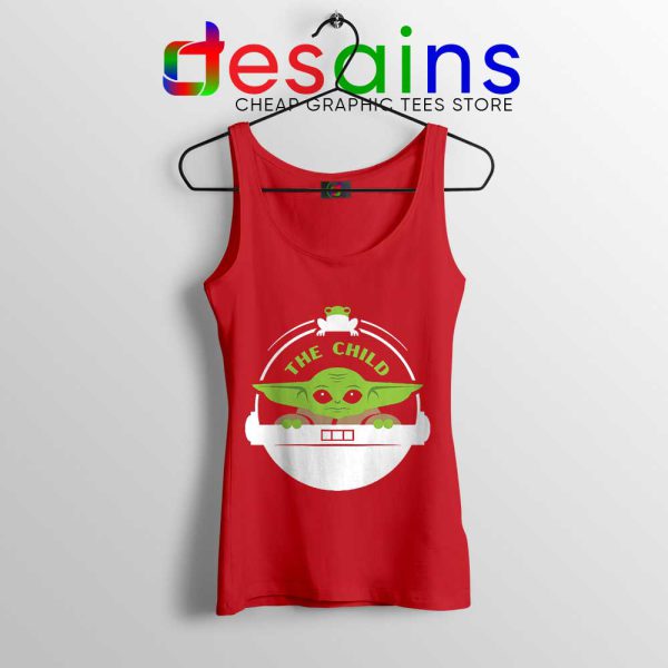 Baby Yoda The Child Pod Red Tank Top The Mandalorian Tops