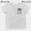 Baby Yoda in a Pocket Kids Tshirt The Child Youth Tees S-XL