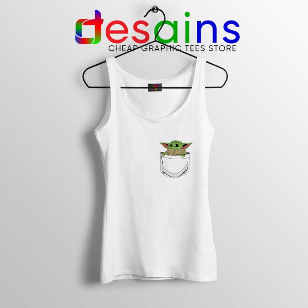 Baby Yoda in a Pocket Tank Top The Child Tops S-3XL