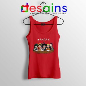 Best Anime Superheroes Red Tank Top Friends Manga Tops