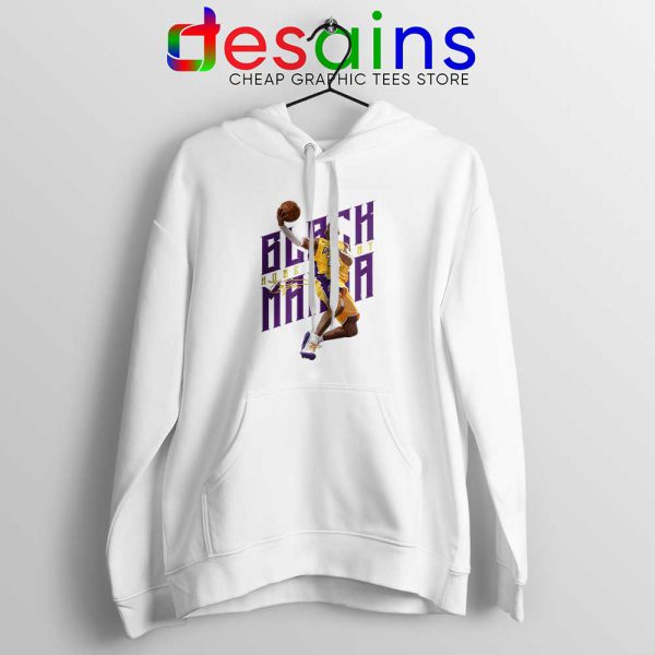 Best Dunks Black Mamba White Hoodie Kobe Bryant RIP NBA Hoodies