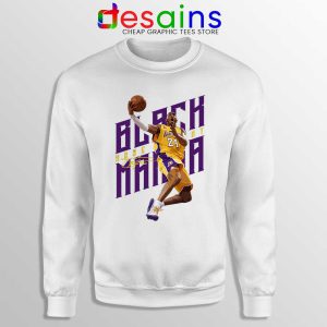 Best Dunks Black Mamba White Sweatshirt Kobe Bryant RIP NBA