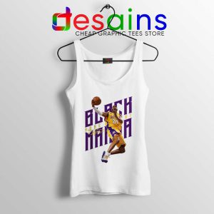 Best Dunks Black Mamba White Tank Top Kobe Bryant RIP NBA Tops