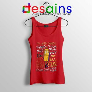 Best Kobe Bryant Accolades Red Tank Top RIP Kobe Bryant NBA Tops