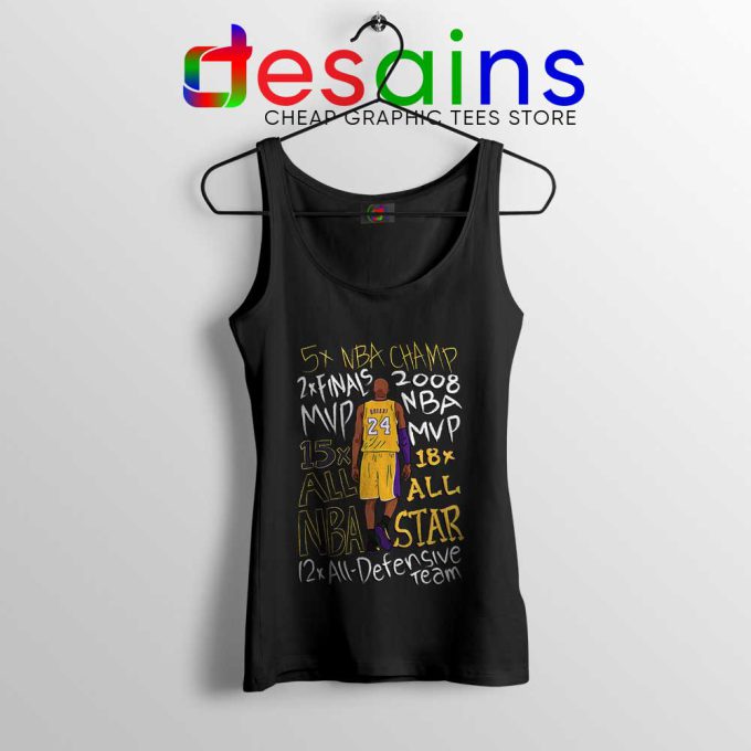 Best Kobe Bryant Accolades Tank Top