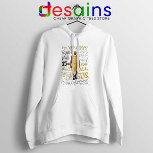 Best Kobe Bryant Accolades White Hoodie RIP Kobe Bryant NBA Hoodies