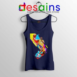 Best Player Bryant Dunk Navy Tank Top RIP Kobe Bryant Merch Tank Tops