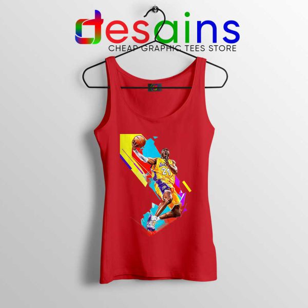 Best Player Bryant Dunk Red Tank Top RIP Kobe Bryant Merch Tops