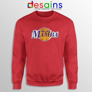 Black Mamba LA Lakers Red Sweatshirt RIP Kobe Bryant NBA Sweaters