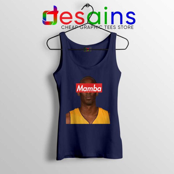 Black Mamba Supreme Navy Tank Top RIP Kobe Bryant Tops S-3XL