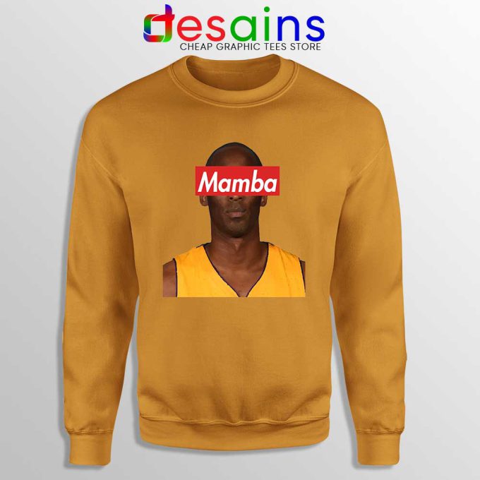 Black Mamba Supreme Orange weatshirt RIP Kobe Bryant Sweaters