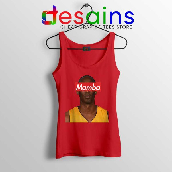 Black Mamba Supreme Red Tank Top RIP Kobe Bryant Tops S-3XL