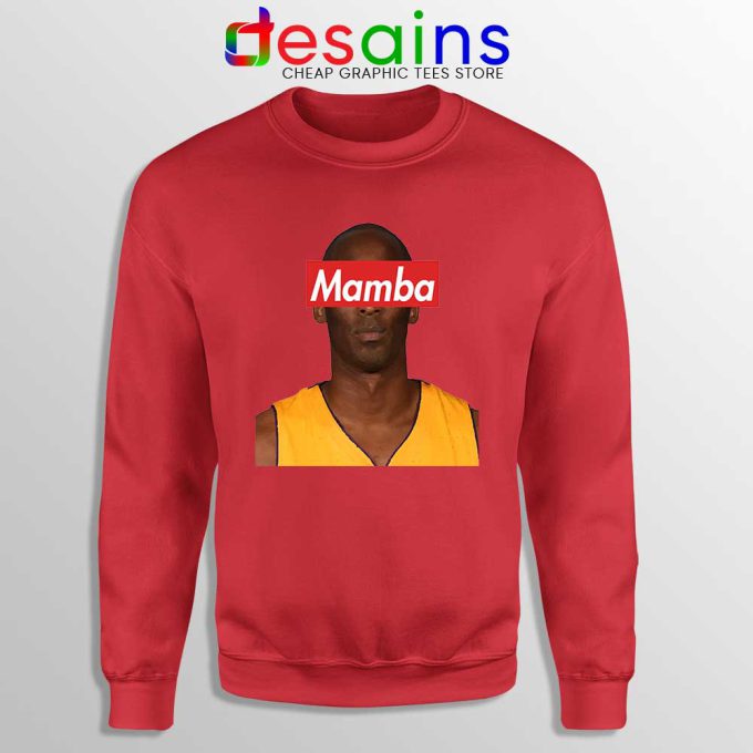 Black Mamba Supreme Red weatshirt RIP Kobe Bryant Sweaters
